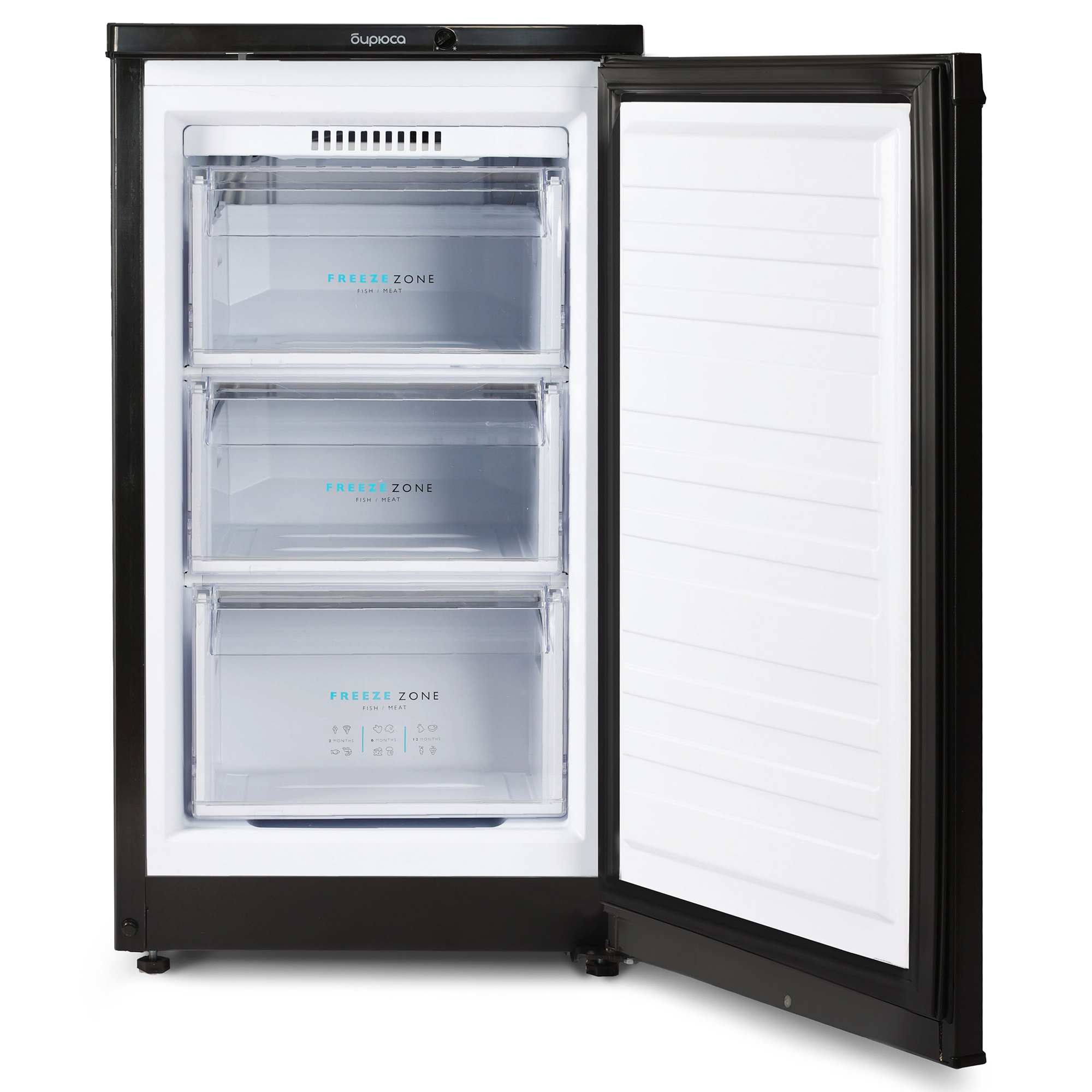 9283686 Морозильный шкаф  БИРЮСА B412 черный STDN-0046782 - Вид №1