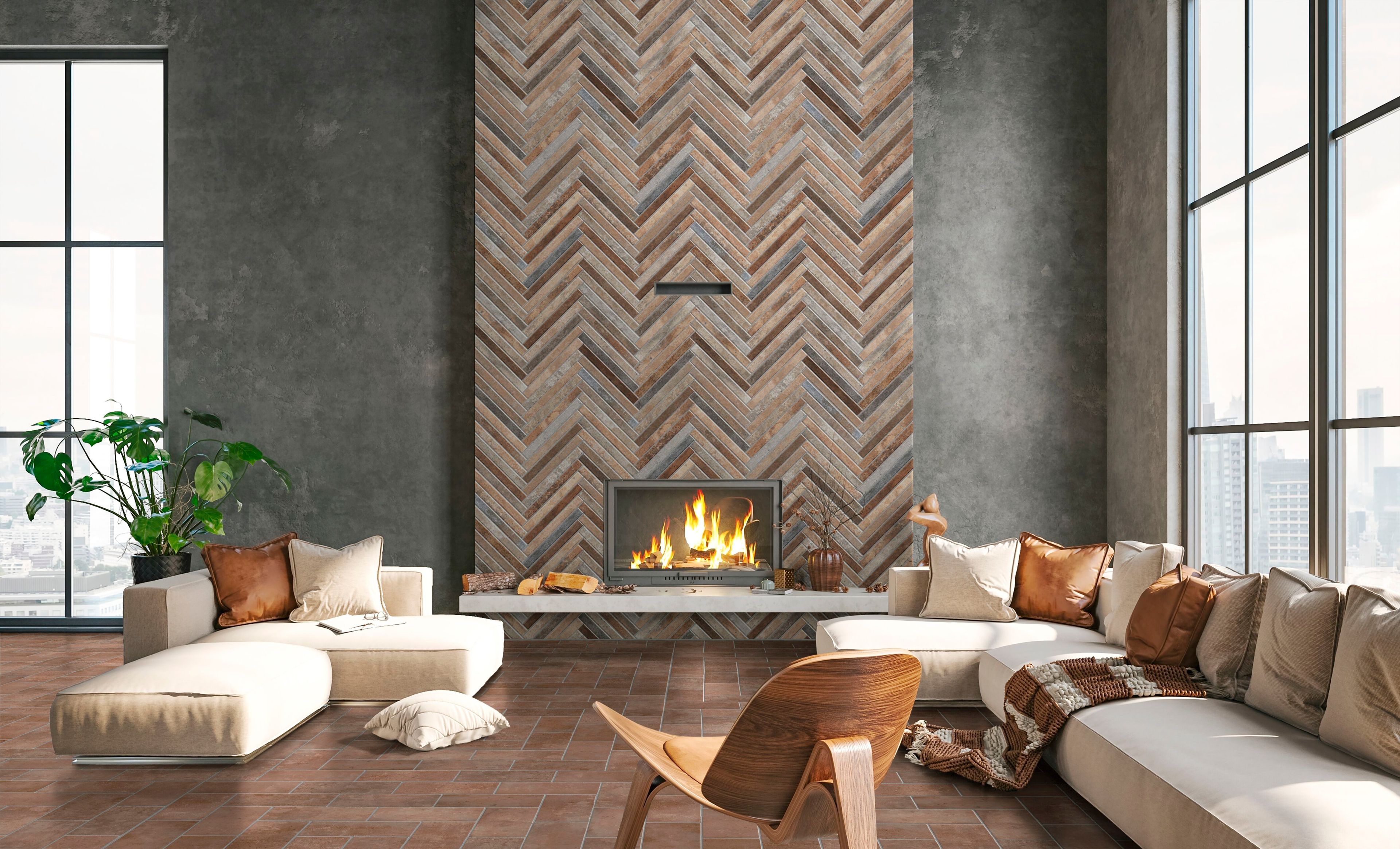 Напольное / керамогранит с терракотовым эффектом KERADOM CHIANTI ARCH-00134901 - Вид №1