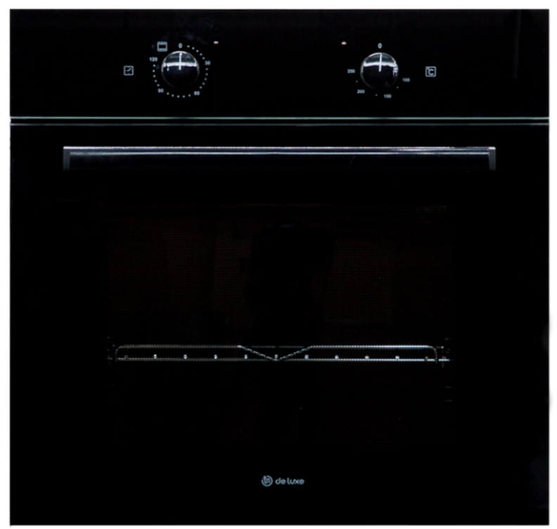 8147664 Электрический духовой шкаф De Luxe 6003.01эшв-070 черный STDN-0072144