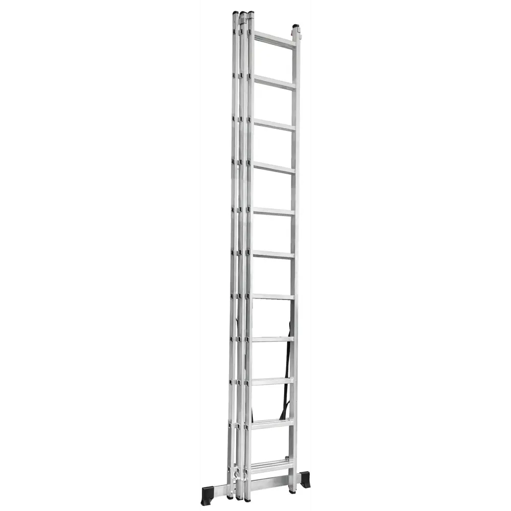 Лестница раскладная выдвижная 3-секционная Standers до 8.11м 11 ступеней STLM-2124152 - Вид №2