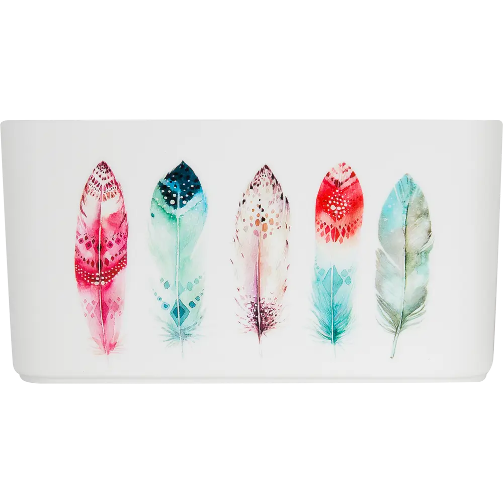 Корзина Serenity 15.7x12.1x11.5 см пластик цвет белый BEROSSI STLM-2180817 - Вид №5