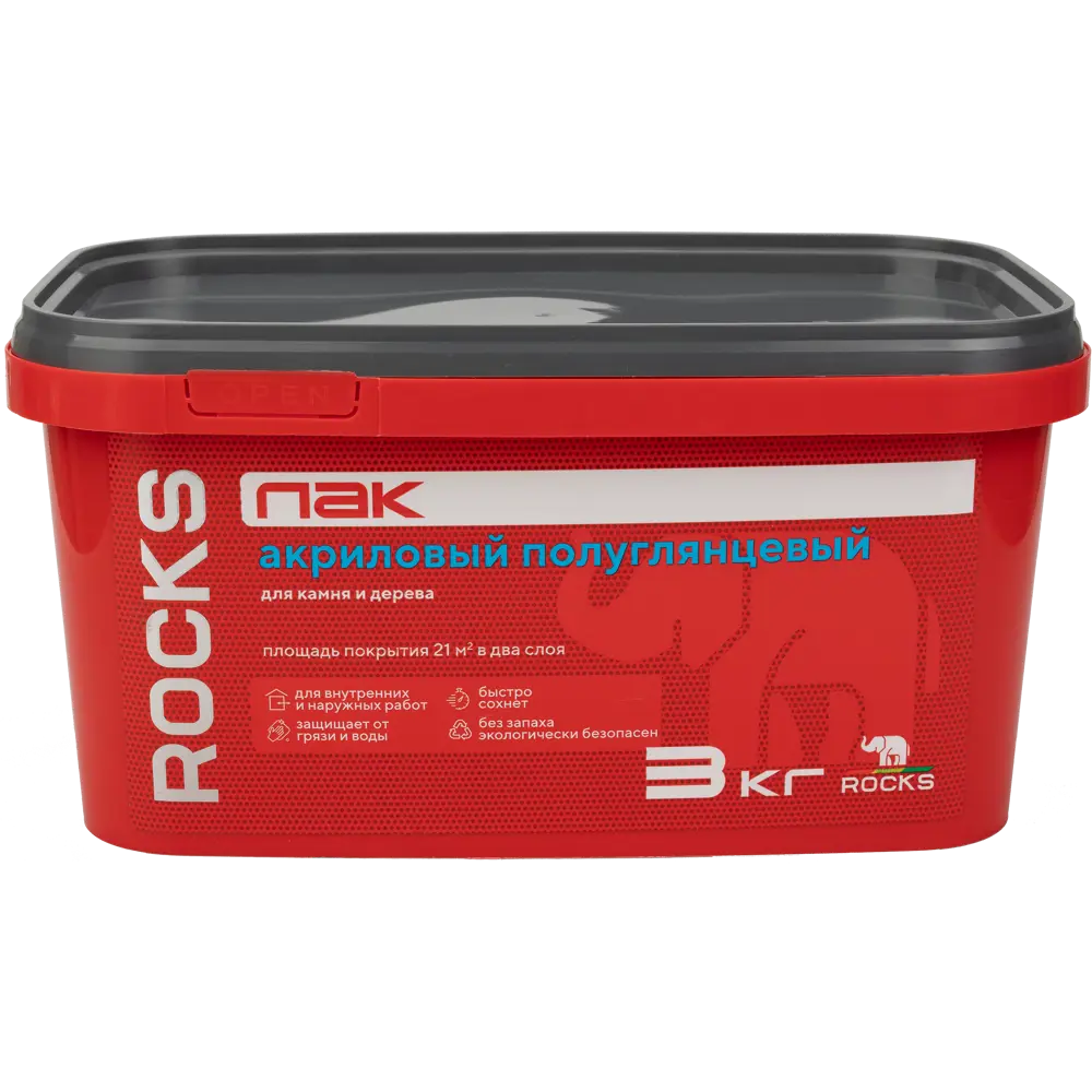 Акриловый лак Rocks для камня и дерева 3 кг 84957687 STLM-0057415 - Вид №3