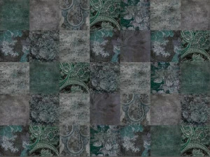 YO2 Прямоугольный коврик в стиле пэчворк из полиамида Olden masters