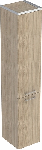 9640062001 IDO Glow шкаф высокий, с двумя дверцами, 330 мм, дуб, push-to-open - Вид №3