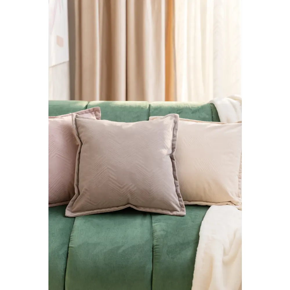 Подушка Азора 43x43 см цвет кофейный LINEN WAY STLM-2049036 - Вид №3