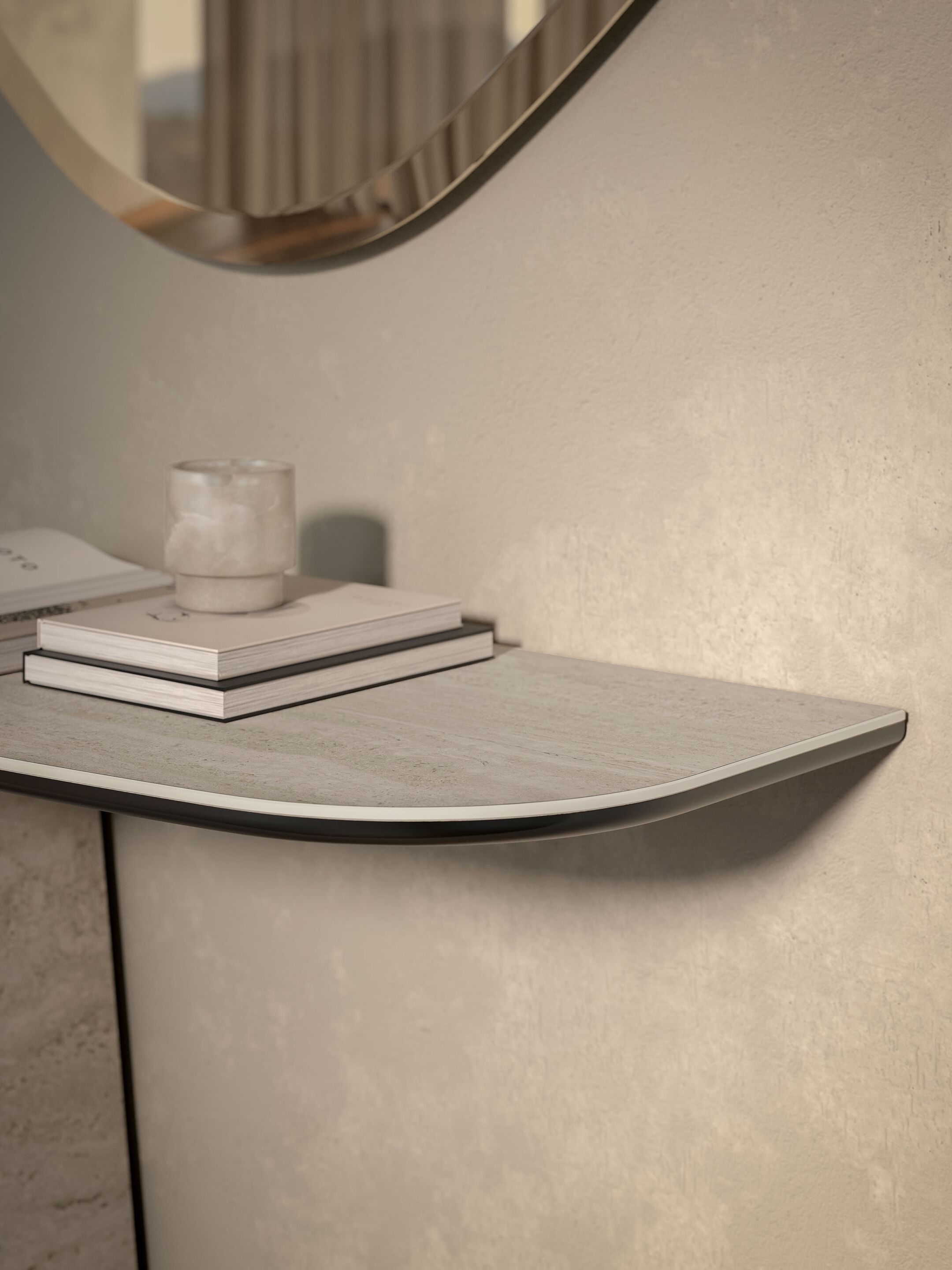 Керамическая консоль полумесяца Cattelan italia Rado ARCH-00031918 - Вид №2