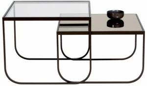 ASPLUND Квадратный стеклянный журнальный столик для гостиной Tati