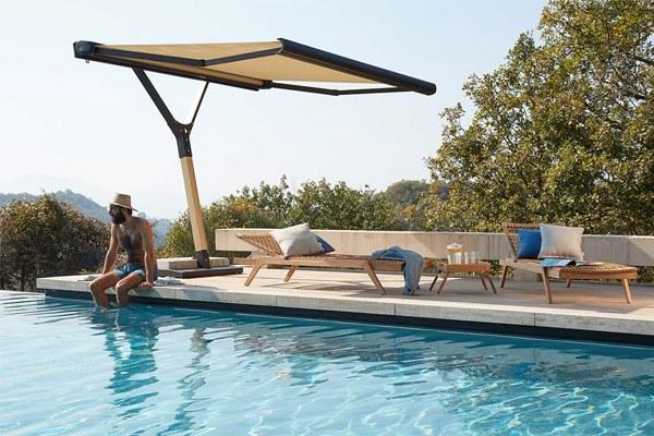 Unopiù Прямоугольный зонт из оцинкованной стали и ироко Salento sun-id-1373962 - Вид №2