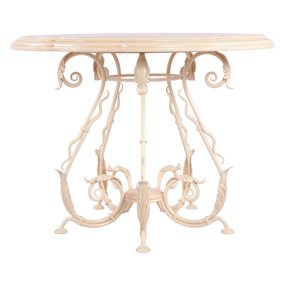 19010 Кованый обеденный стол Аделаида 5 Айвори BOGACHO 4627138231364 - Вид №9