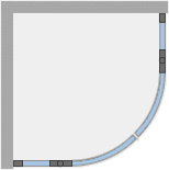 Душевое ограждение Ambassador Diamond 12011102 (1000x1000x2000), 1 место - Вид №8