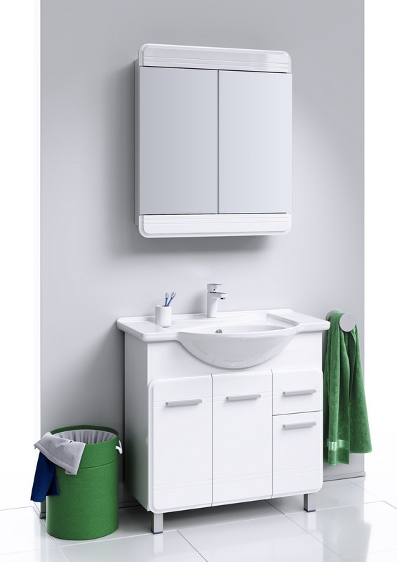 Корсика Тумба под умывальник  на ножках Kor.01.08 AQWELLA CORSICA 028209 - Вид №1