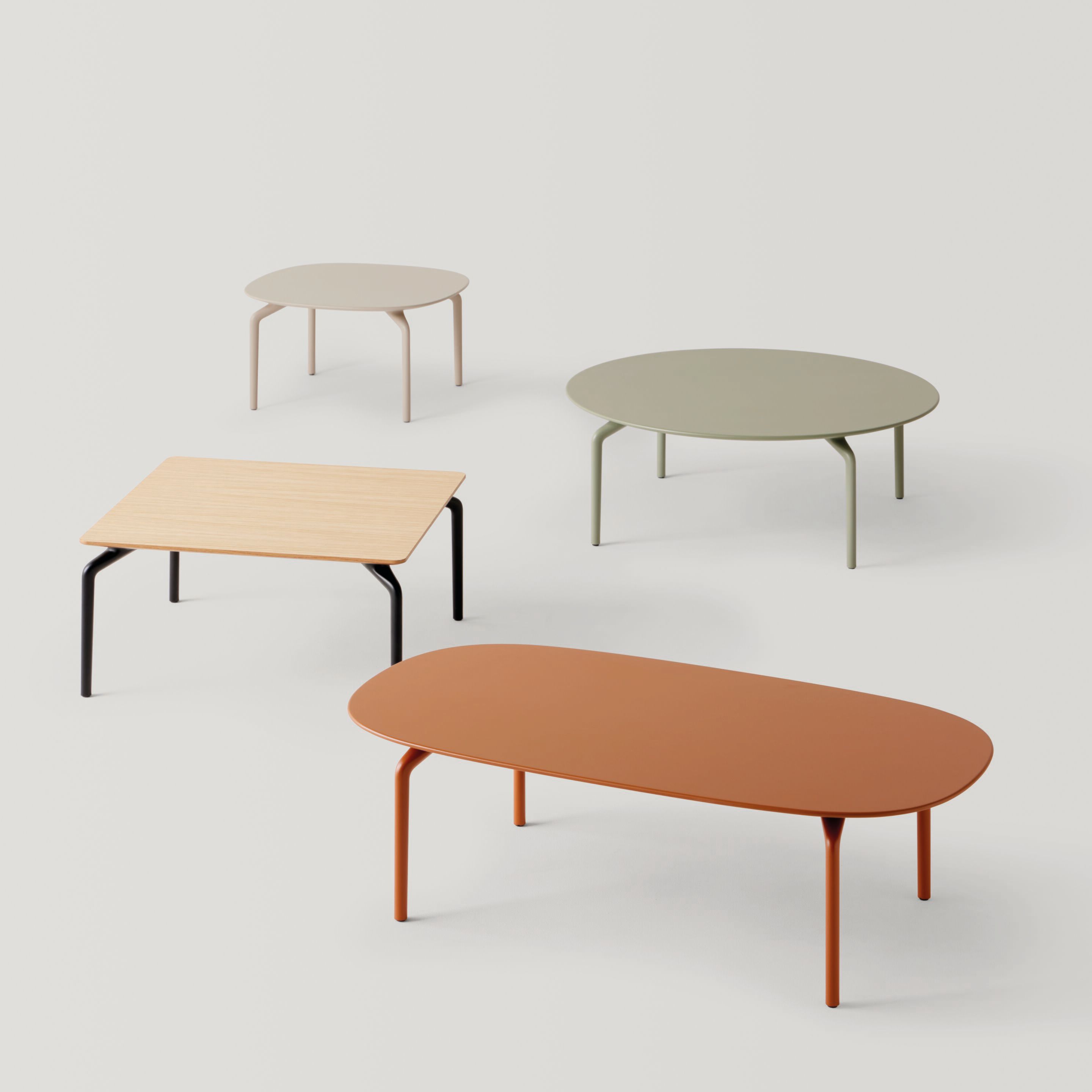 Деревянный низкий овальный журнальный столик INCLASS Kern ARCH-00068083 - Вид №1