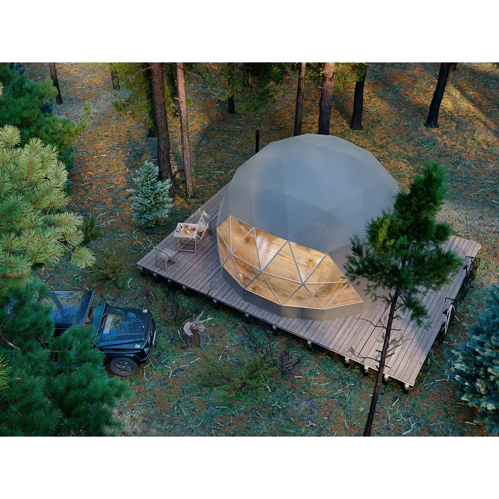 Навес для геокупола ПВХ 540x540 см белый Santreyd STLM-2052196 - Вид №4