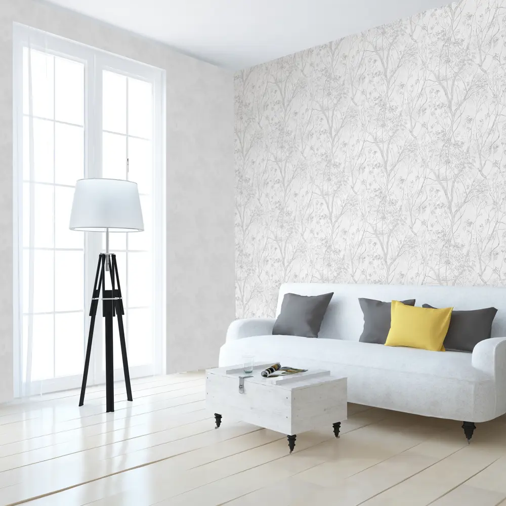 Обои флизелиновые Victoria Stenova Yakutia белые 1.06 м VS281811 STLM-2145373 - Вид №3