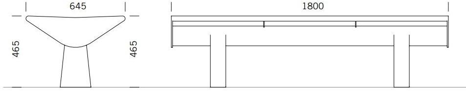 BENKERT BANKE Скамейка из нержавеющей стали Siardo sun-id-1376715 - Вид №4