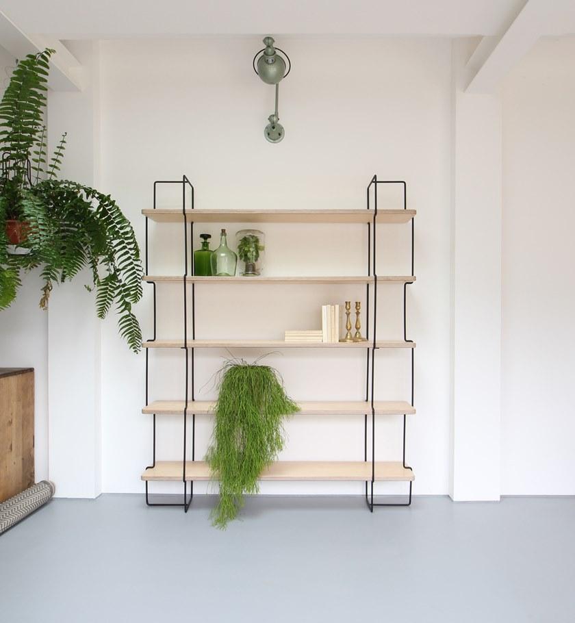 Compagnie Книжный шкаф с открытой стенкой из стали и дерева  P01  - Вид №2