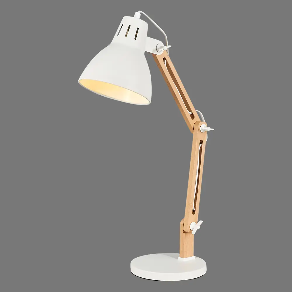 Настольная лампа Camelion KD-355 в стиле лофт с деревянной стойкой 82705312 STLM-0034502 - Вид №2