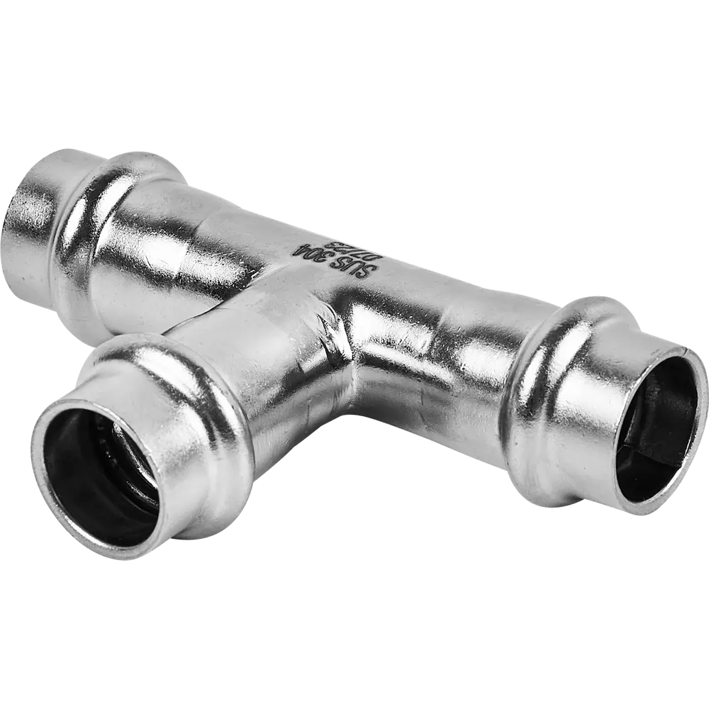 Тройник равнопроходной Rommer 15 мм ВПр нержавеющая сталь STLM-2088674