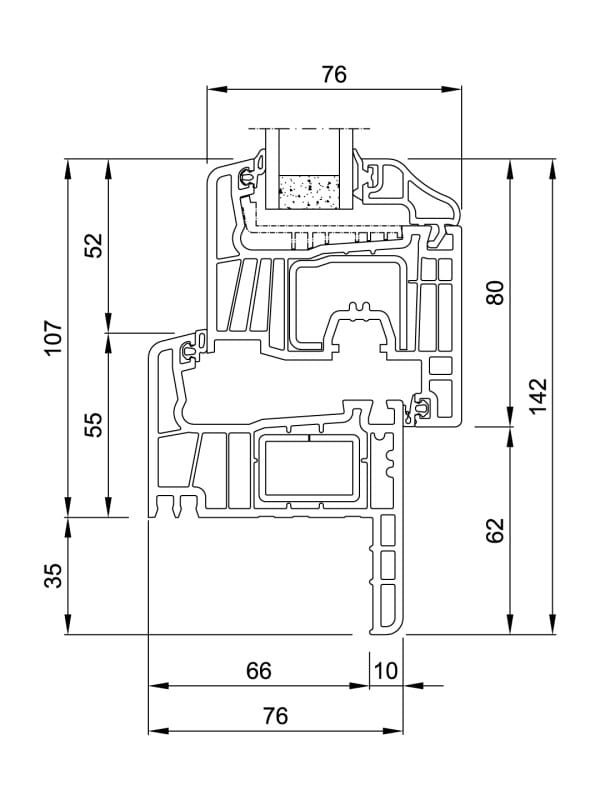 ПВХ раздвижные двери-окна NURITH DOMUS ARCH-00121332 - Вид №2