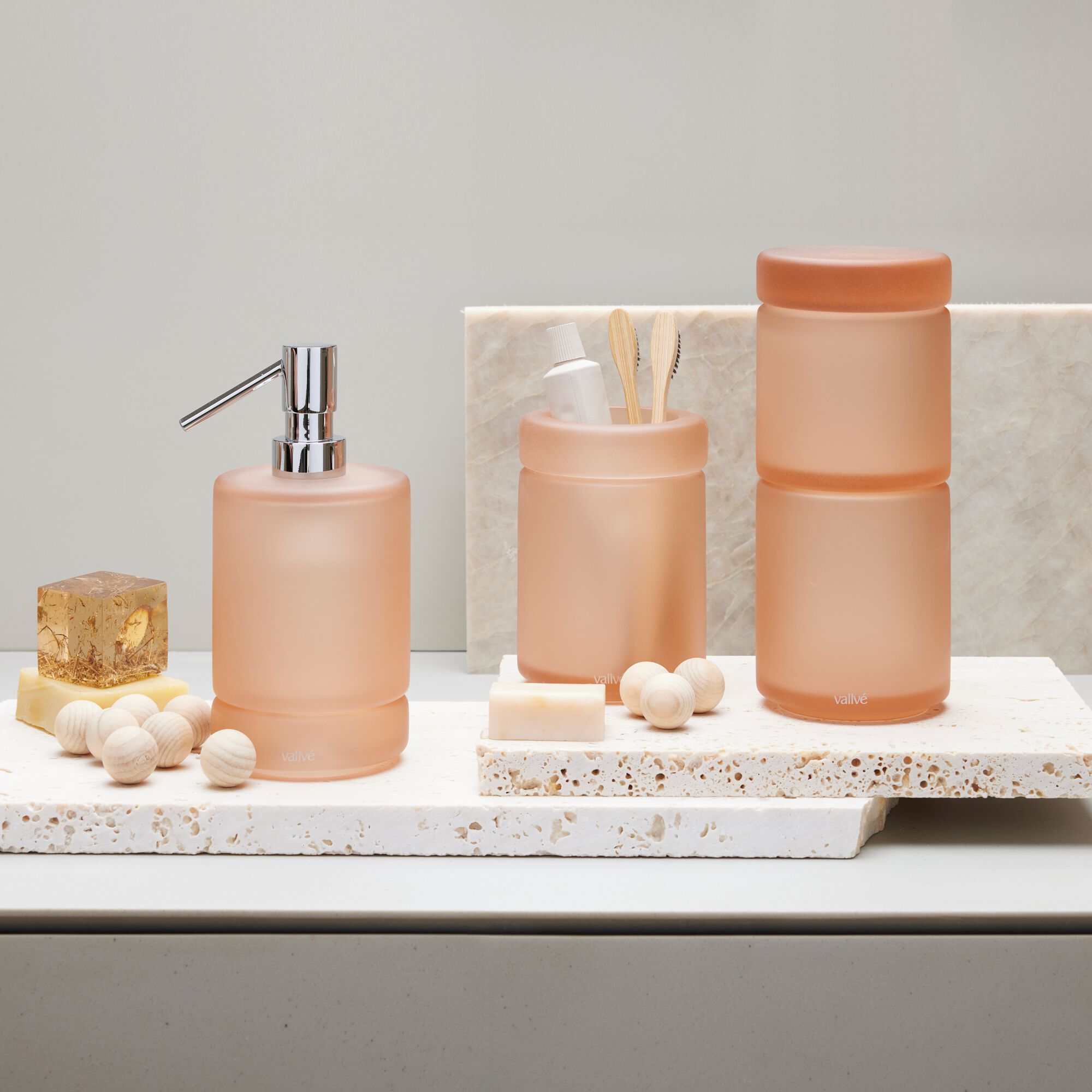 Держатель для хлопковых палочек из смолы с крышкой Vallvé LUNA ARCH-00126859 - Вид №7