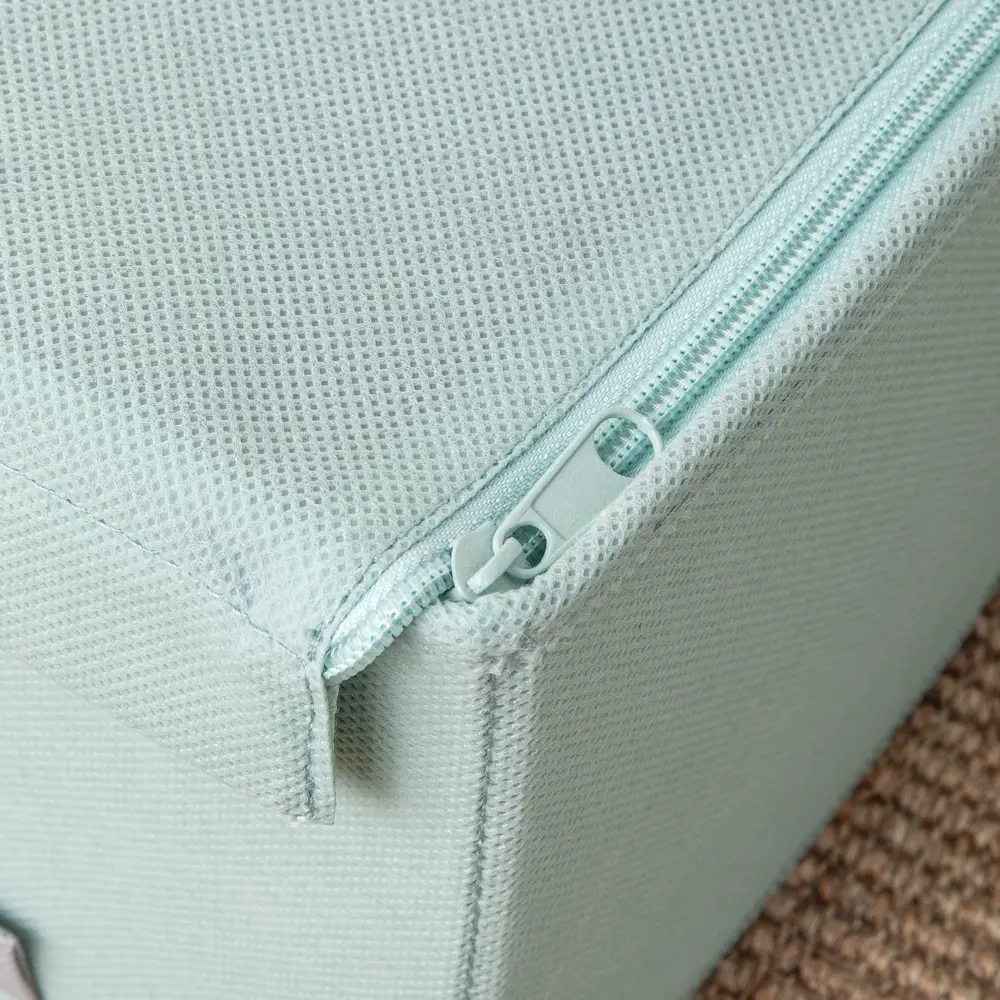 Короб с крышкой Spaceo Laguna 5, 180x165x280 мм, 8 л, нетканый, цвет зеленый Home STLM-2035185 - Вид №4