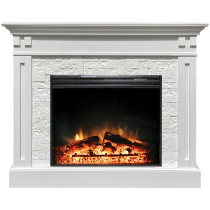 Каминокомплект Cambridge с электроочагом Jupiter белый