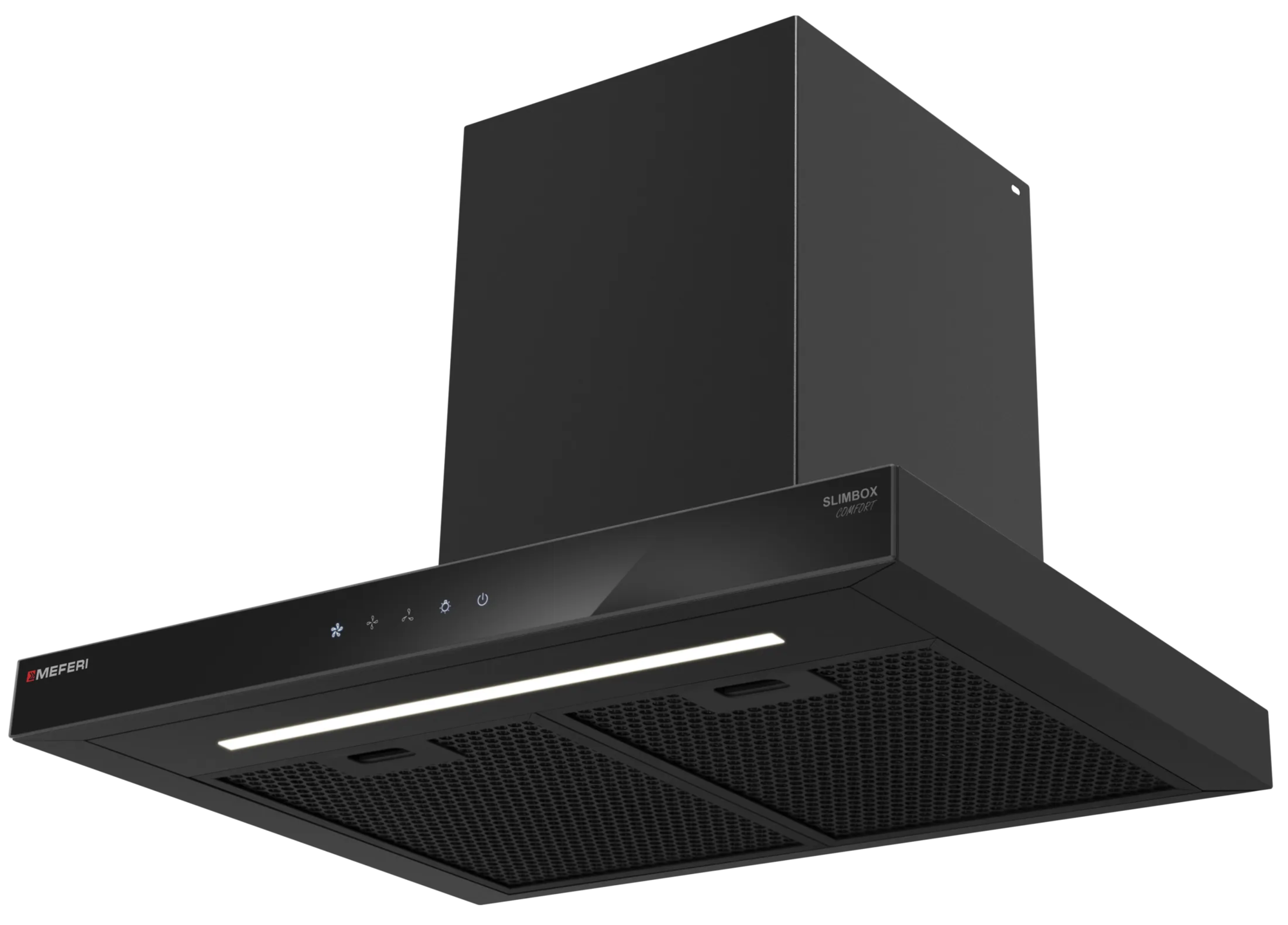 9270628 Вытяжка каминная Meferi SLIMBOX60BK COMFORT черный/черный STDN-0124329 - Вид №3