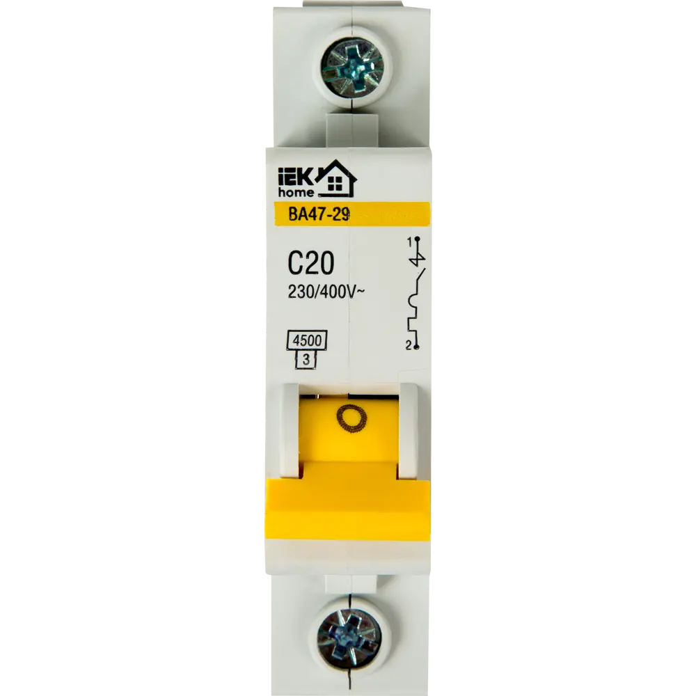 Автоматический выключатель IEK Home ВА47-29 для надежной защиты электросети 18072281 STLM-0009393 - Вид №1