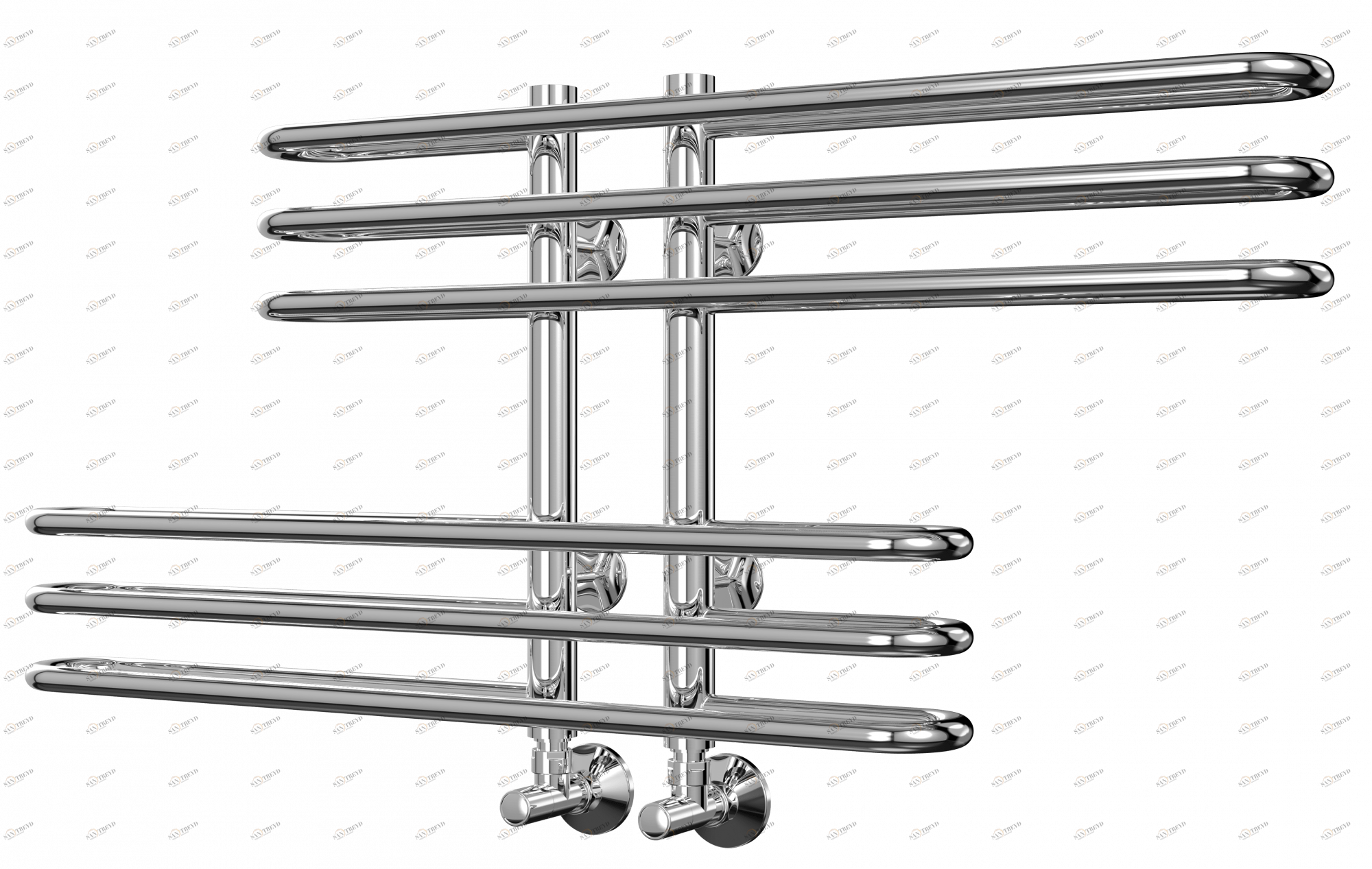 4620768886447 СТАНДАРТ Диана П6 100х416 (3+3) Полотенцесушитель TERMINUS Нержавеющая сталь