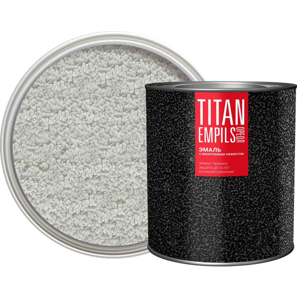 Грунт-эмаль 3 в 1 Ореол Titan молотковая цвет серебро 2.5 кг STLM-2171164