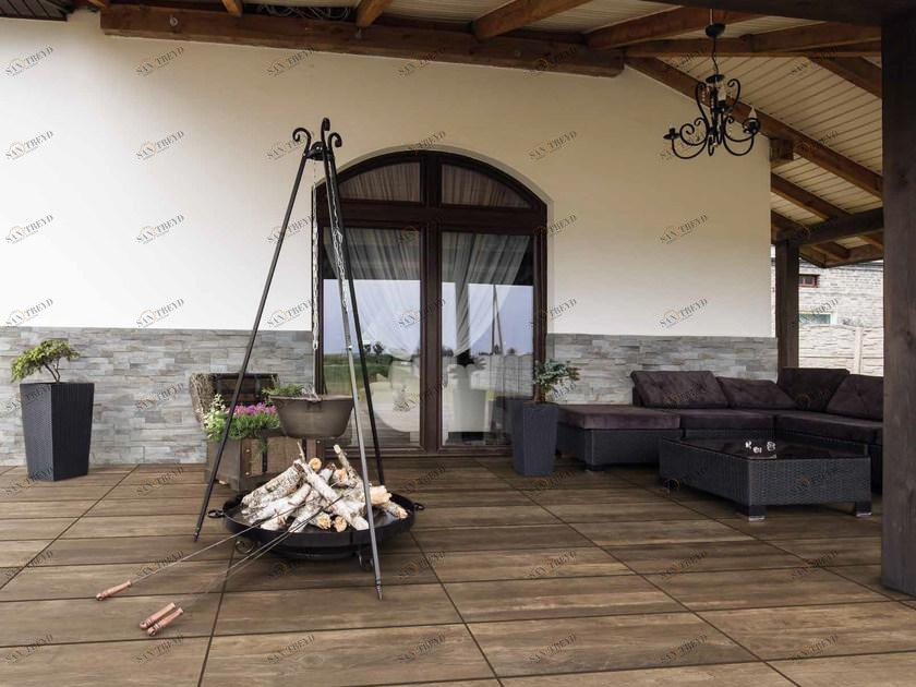 RECORD - BAGATTINI Наружный пол из керамогранита с имитацией дерева Overstone sun-id-1353056