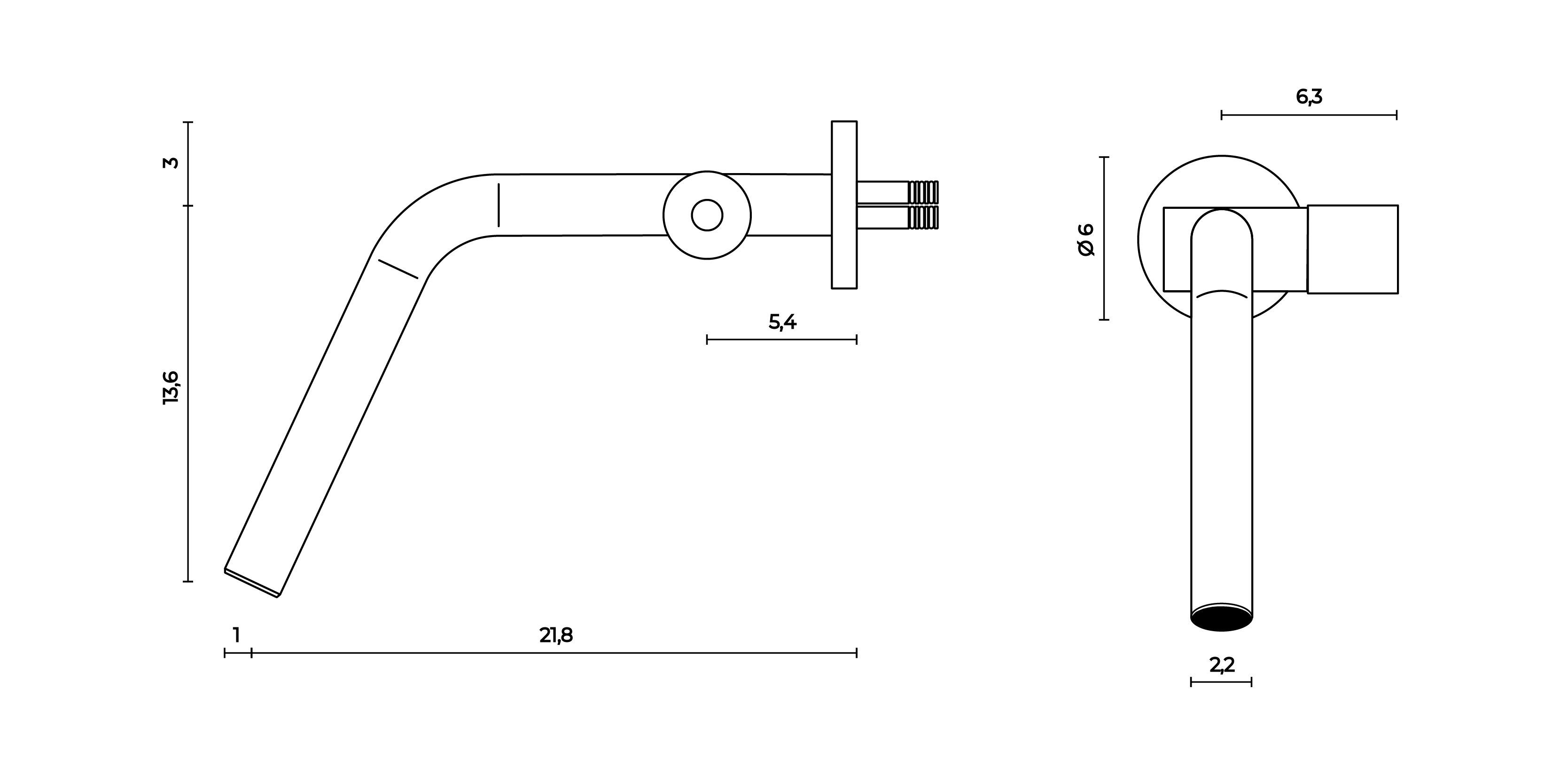 Смеситель для раковины из нержавеющей стали Trone Arc ARCH-00143808 - Вид №4