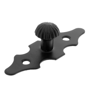 Мебельная ручка-кнопка Amig BL 1001 80х30х1.5 мм металл цвет чёрный