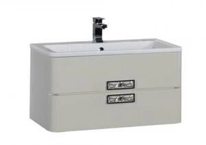 Тумба с раковиной Aquanet Паллада 90 слоновая кость