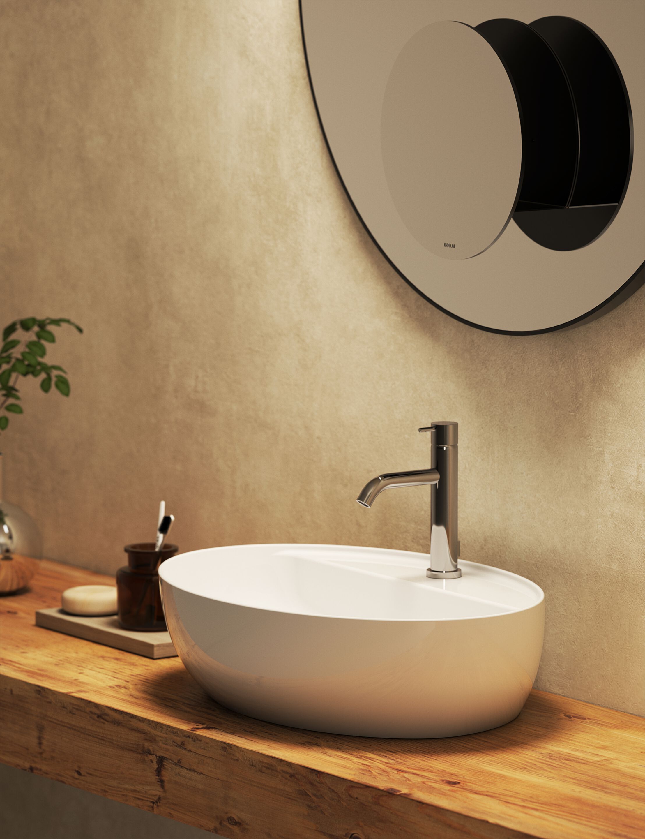 Керамическая овальная столешница Ceramica Globo разнорабочие ARCH-00105020 - Вид №1