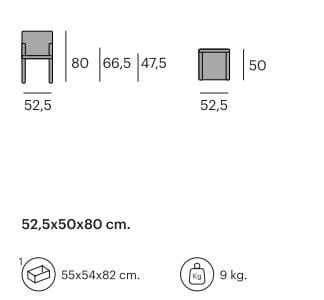 Стул из тикового дерева с подлокотниками Pilma Lenout ARCH-00033720 - Вид №2