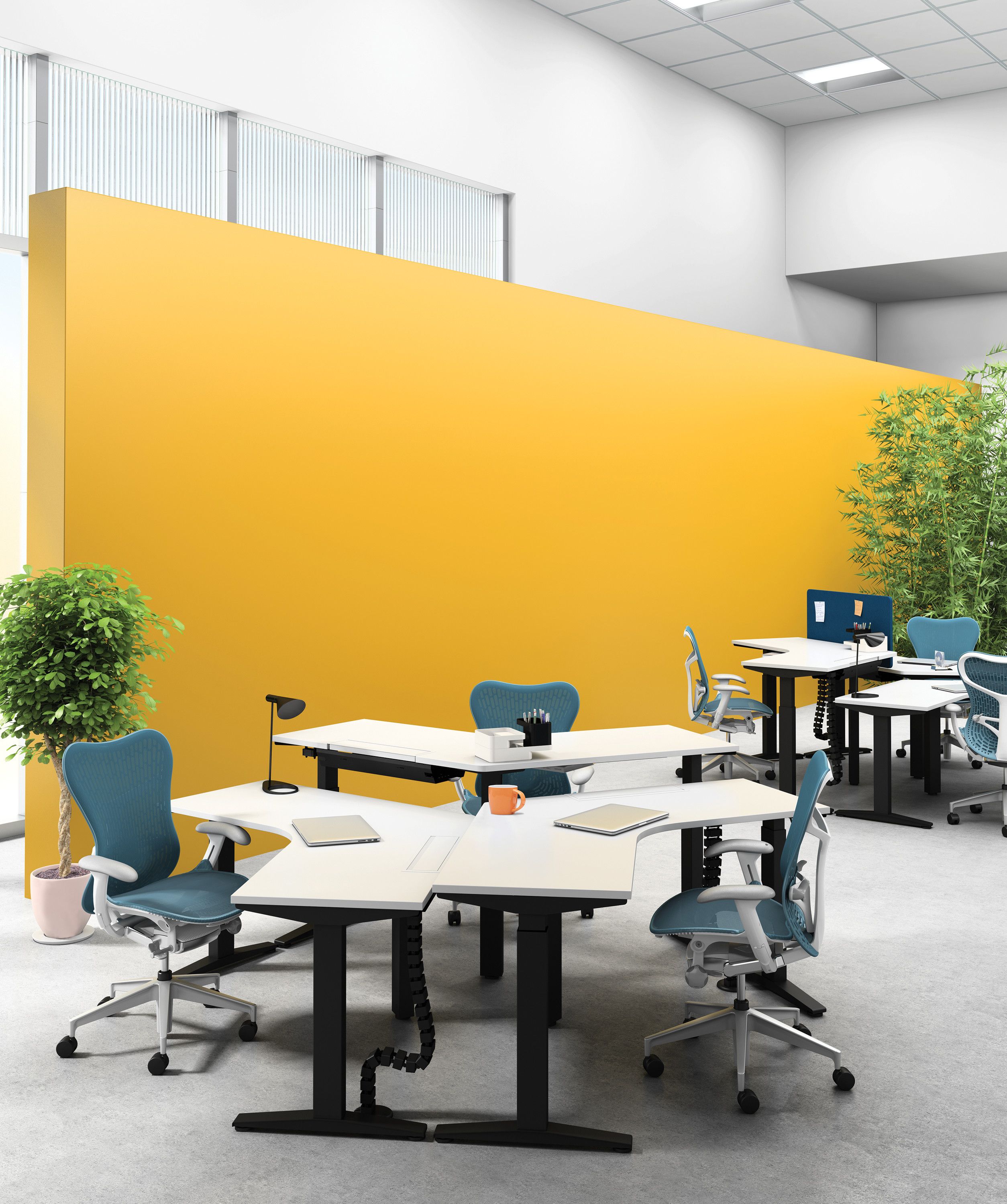 Triflex полимер поворотный эргономичный офисный стул Herman Miller Mirra 2 ARCH-00071795 - Вид №38