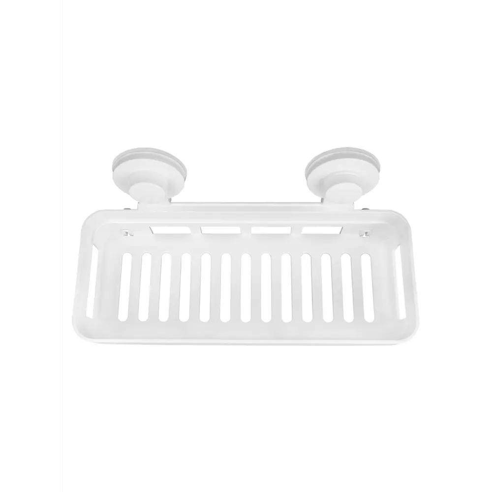 Полка 1-ярусная навес на присосках easy пластик белый Santreyd STLM-2075336 - Вид №3