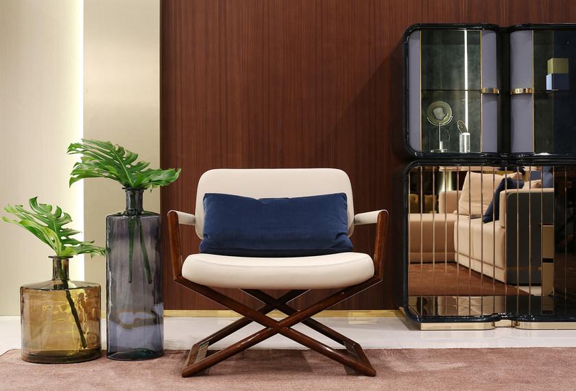 Turri Мягкое кожаное кресло с подлокотниками Madison sun-id-1428852 - Вид №1