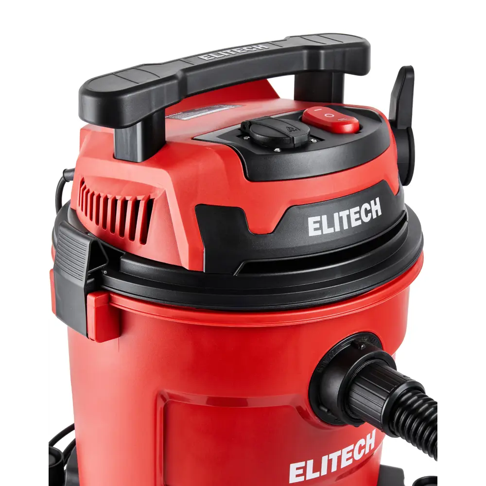 Строительный пылесос Elitech ПС 12-20А для сухой и влажной уборки 89411532 STLM-1573413 - Вид №8