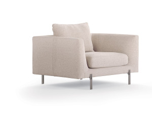 Тканевое кресло с подлокотниками