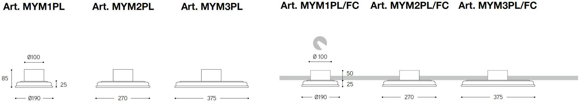 Aldo Bernardi Светодиодный потолочный светильник Mymoons sun-id-1510997 - Вид №3