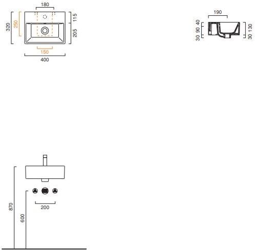Подвесная раковина настенная овальная CERAMICA CATALANO Premium белая sun-id-1361921 - Вид №11