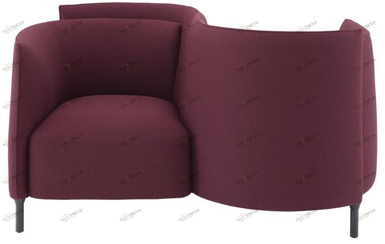 Ligne Roset Кресло из ткани с подлокотниками Hemicycle 14200505