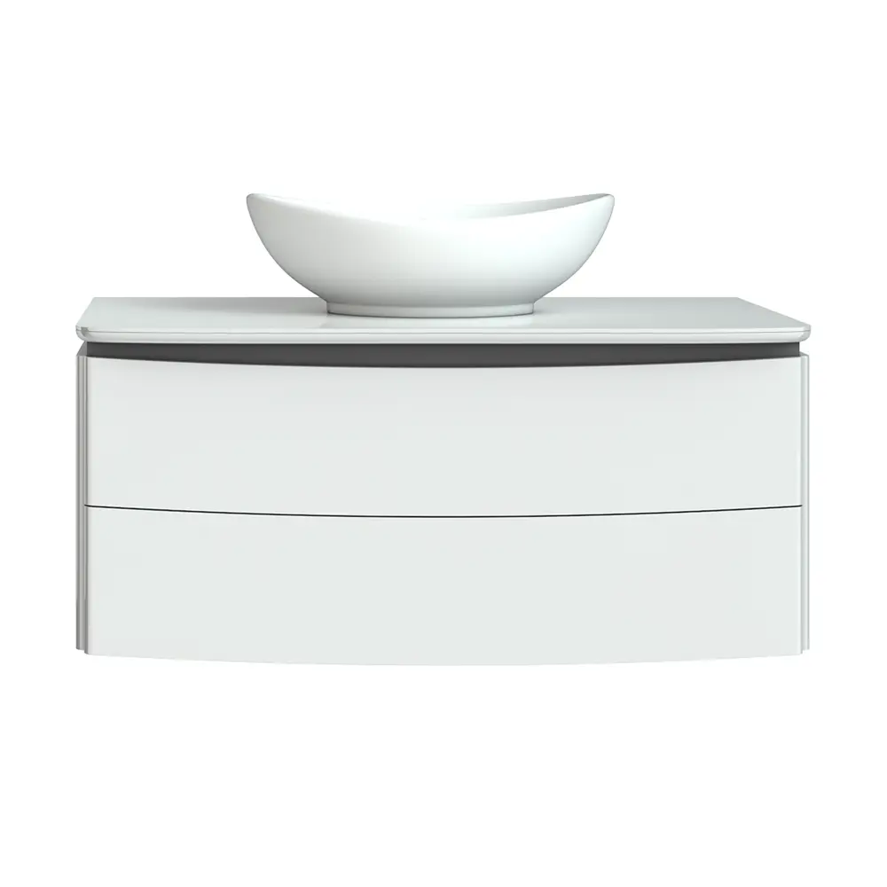 Тумба под раковину подвесная Vigo Cosmo 80 см цвет белый STLM-2170570