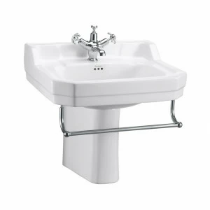 B4 1TH, P8, T1 CHR Полупьедестал для раковины овальная Burlington EDWARDIAN