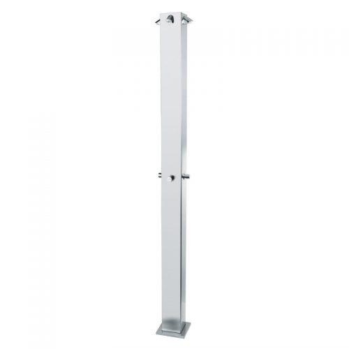 9224 Idral Душевая стойка из нержавеющей стали с самозакрывающимся краном с 4 кнопками 