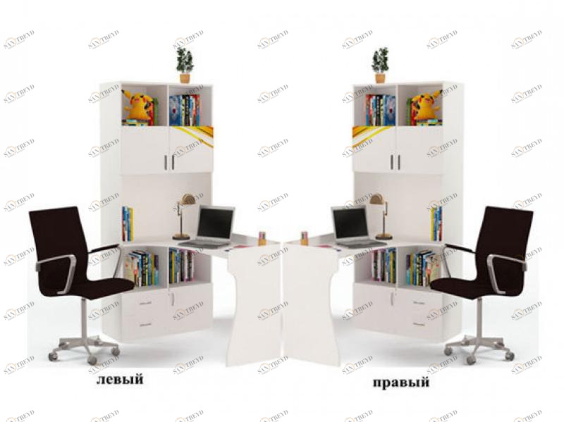 Стол-стеллаж ABC-KING Champion левый белый 4631148283923