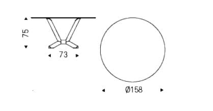 Круглый керамический стол Cattelan italia строгальный станок ARCH-00138848 - Вид №2