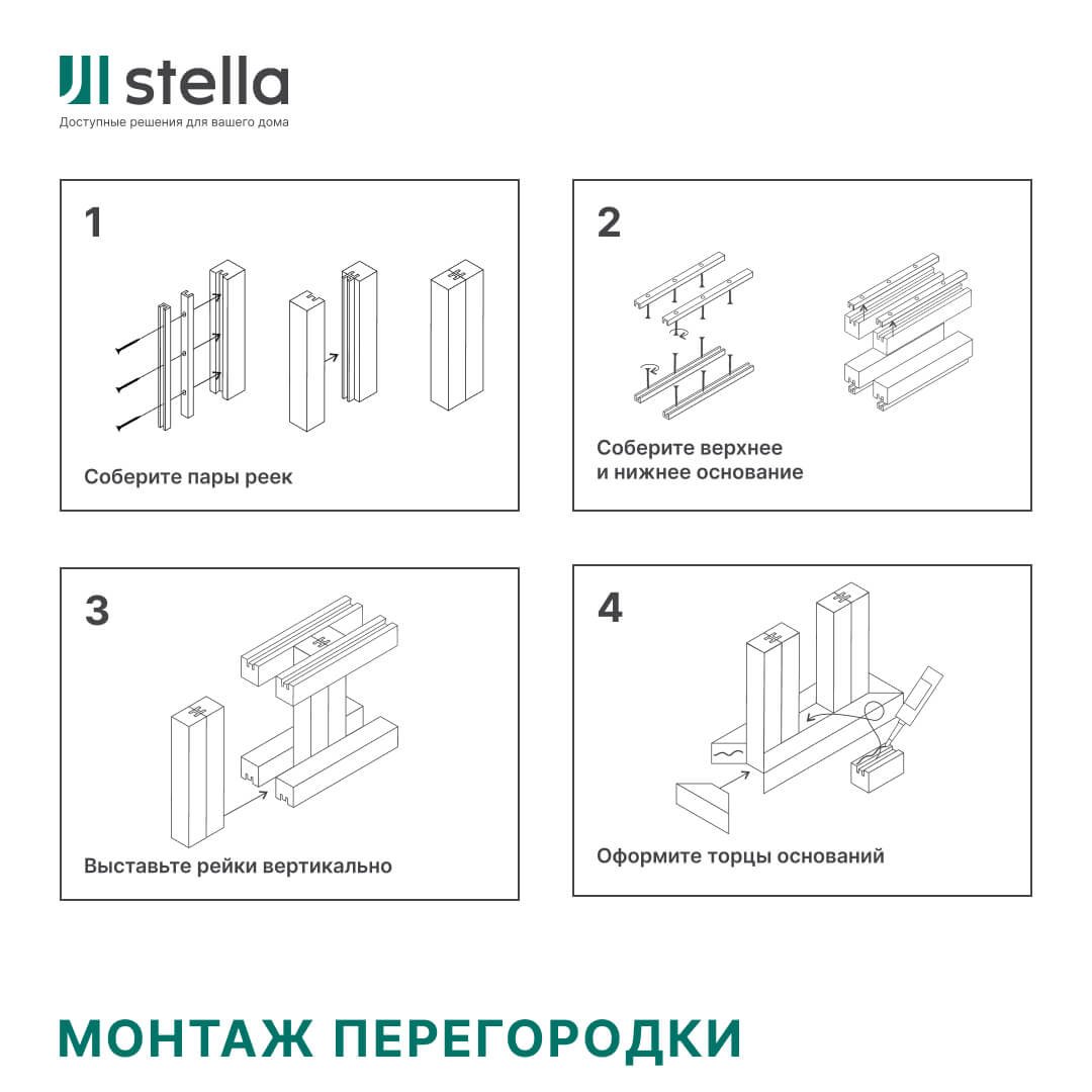 Интерьерная рейка МДФ STELLA Ривьера Black Edition 40*30*2700 (уп.4 шт.) Standart STSR-855 - Вид №5